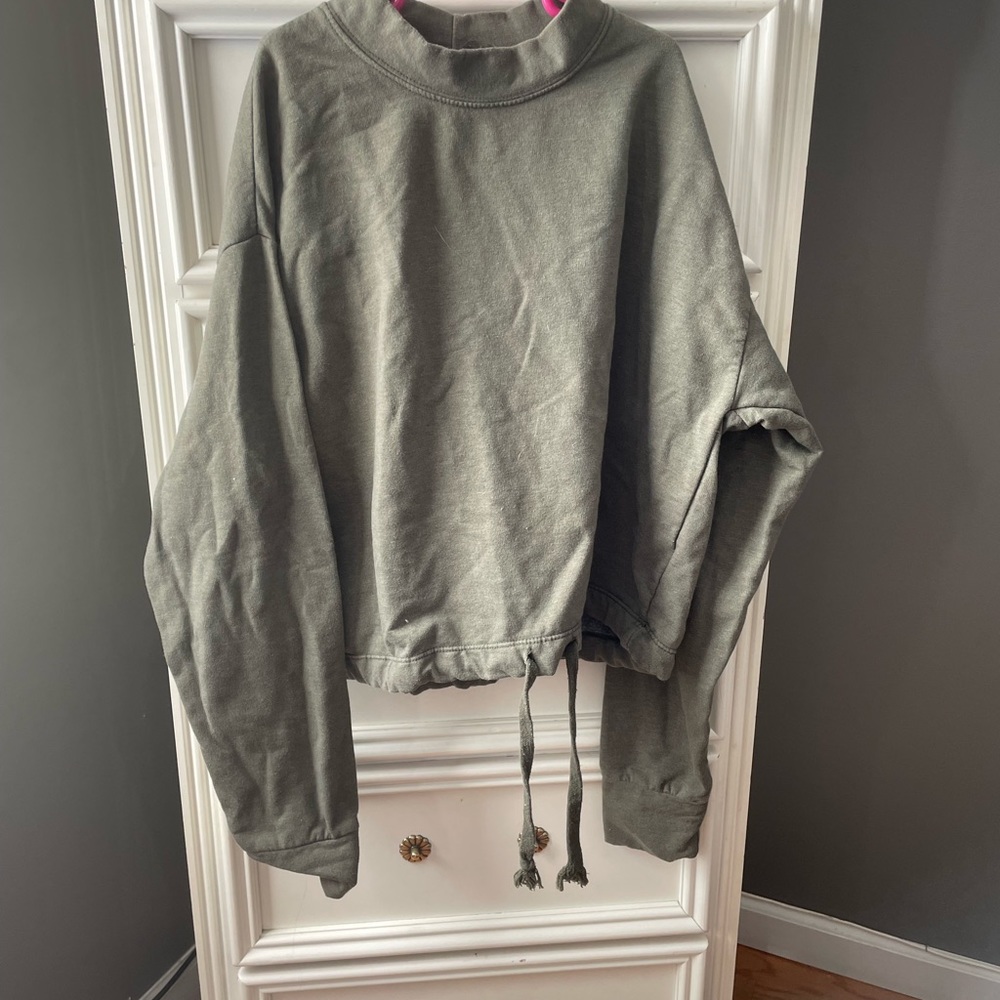 Dont ask me why. tie string sweat shirt